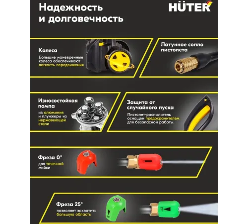 Минимойка Huter M M2500-PW-PRO 2500Вт (900/70/8/52)