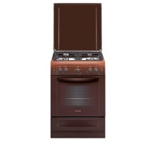 Плита Газовая Gefest ПГ 6100-02 0310 коричневый (металлическая крышка) реш.чугун