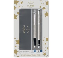 Набор ручек Parker IM Core FK221 (2183058) Stainless Steel CT M сталь нержавеющая подар.кор. ручка перьевая, ручка шариковая