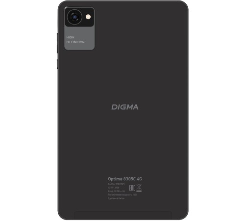 Планшет Digma Optima 8305C 4G SC9863A (1.6) 8C RAM3Gb ROM32Gb 8" IPS 1280x800 3G 4G Android 12 черный 5Mpix 2Mpix BT GPS WiFi Touch microSD 128Gb 4000mAh