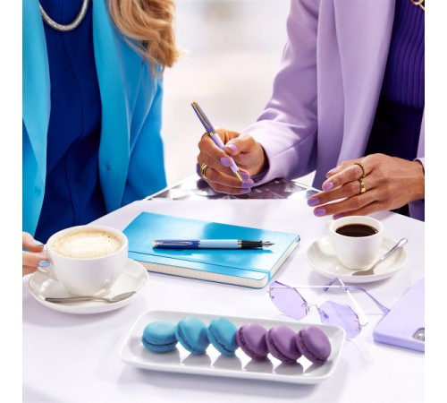 Ручка перьев. Waterman Hemisphere Colour Blocking (2179900) Purple GT F сталь нержавеющая/позолота подар.кор. Ручка перьев. Waterman Hemisphere Colour Blocking (2179900) Purple GT F сталь нержавеющая/позолота подар.кор.