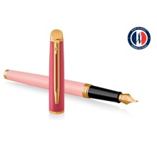 Ручка перьев. Waterman Hemisphere Colour Blocking (2179896) Pink GT F сталь нержавеющая/позолота подар.кор.