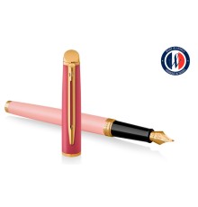 Ручка перьев. Waterman Hemisphere Colour Blocking (2179896) Pink GT F сталь нержавеющая/позолота подар.кор.