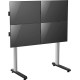 Стойка для телевизора Cactus CS-FS-TV4-PRO черный 32"-70" макс.50кг напольный мобильный