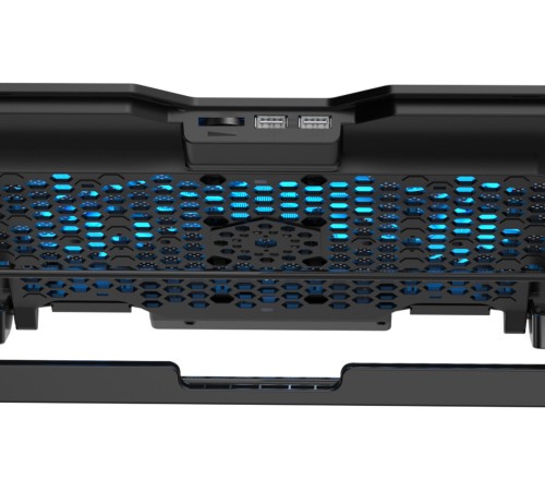 Подставка для ноутбука Digma D-NCP150-2 15.6"360x260x27мм 38дБ 2xUSB 2x 120ммFAN 650г металл/пластик черный