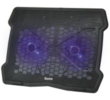 Подставка для ноутбука Buro BU-LCP150-B212 15"335x265x22мм 74.35дБ 1xUSB 2x 140ммFAN 480г металлическая сетка/пластик черный