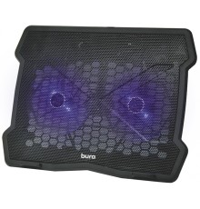 Подставка для ноутбука Buro BU-LCP150-B212 15"335x265x22мм 74.35дБ 1xUSB 2x 140ммFAN 480г металлическая сетка/пластик черный