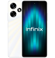 Смартфон Infinix X6831 Hot 30 128Gb 8Gb белый моноблок 3G 4G 2Sim 6.78" 1080x2460 Android 13 50Mpix 802.11 a/b/g/n/ac NFC GPS GSM900/1800 GSM1900 TouchSc FM microSD max1024Gb