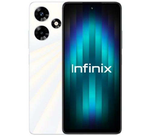 Смартфон Infinix X6831 Hot 30 128Gb 8Gb белый моноблок 3G 4G 2Sim 6.78" 1080x2460 Android 13 50Mpix 802.11 a/b/g/n/ac NFC GPS GSM900/1800 GSM1900 TouchSc FM microSD max1024Gb