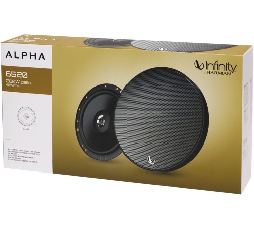 Колонки автомобильные Infinity Alpha 6520 280Вт 91дБ 4Ом 16см (6.5дюйм) (ком.:2кол.) коаксиальные двухполосные Колонки автомобильные Infinity Alpha 6520 280Вт 91дБ 4Ом 16см (6.5дюйм) (ком.:2кол.) коаксиальные двухполосные