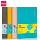 Блокнот Deli EN135LBLUE A5 210х143мм искусст. кожа 80л линейка мягкая обложка синий