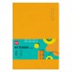 Блокнот Deli EN135LORANGE A5 210х143мм искусст. кожа 80л линейка мягкая обложка оранжевый
