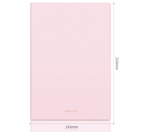 Блокнот Deli EN140LPINK A5 210х143мм искусст. кожа 96л линейка мягкая обложка розовый