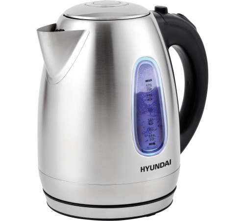Чайник электрический Hyundai HYK-S2402 1.7л. 2200Вт серебристый матовый/черный (корпус: нержавеющая сталь) Чайник электрический Hyundai HYK-S2402 1.7л. 2200Вт серебристый матовый/черный (корпус: нержавеющая сталь)