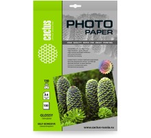 Фотобумага Cactus CS-GSA4130100, A4, для струйной печати, 100л, 130г/м2, покрытие глянцевое