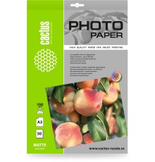 Фотобумага Cactus CS-MA315050, A3, для струйной печати, 50л, 150г/м2, белый, покрытие матовое