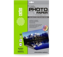 Фотобумага Cactus CS-MGA469010, A4, для струйной печати, 10л, 690г/м2, белый, покрытие глянцевое /магнитный слой