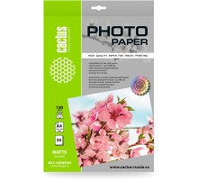 Фотобумага Cactus CS-MSA412050 A4/120г/м2/50л./белый матовое самоклей. для струйной печати