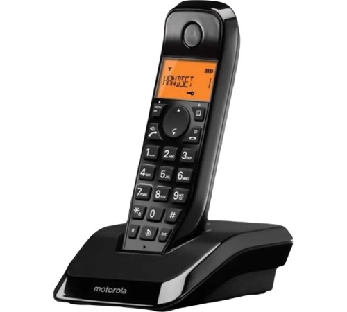 Р/Телефон Dect Motorola S1201 черный АОН