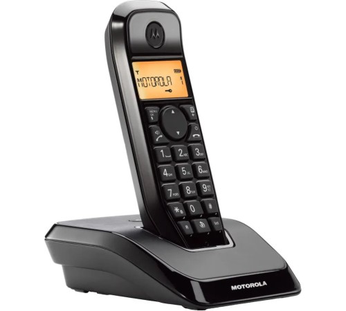 Р/Телефон Dect Motorola S1201 черный АОН