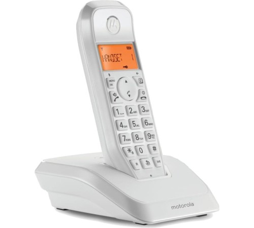 Р/Телефон Dect Motorola S1202 белый (труб. в компл.:2шт) АОН