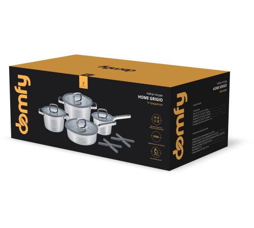 Набор посуды Domfy Home Grigio 10 предметов (DKM-CW206) Набор посуды Domfy Home Grigio 10 предметов (DKM-CW206)