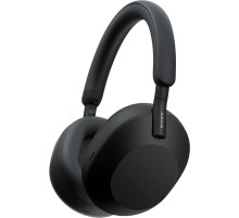 Гарнитура мониторные Sony WH-1000XM5 1.2м черный беспроводные bluetooth оголовье (WH1000XM5/B)