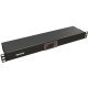Hyperline TMP-230V/2w-RAL9004 Микропроцессорная контрольная панель,1U, для всех шкафов 19'', подключение до двух устройств, датчик температуры, кабель питания, цвет черный (RAL 9004)