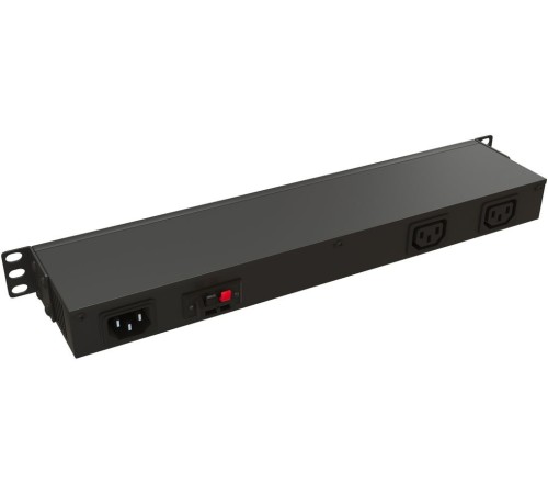 Hyperline TMP-230V/2w-RAL9004 Микропроцессорная контрольная панель,1U, для всех шкафов 19'', подключение до двух устройств, датчик температуры, кабель питания, цвет черный (RAL 9004)