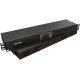 Hyperline TMP-230V/2w-RAL9004 Микропроцессорная контрольная панель,1U, для всех шкафов 19'', подключение до двух устройств, датчик температуры, кабель питания, цвет черный (RAL 9004)