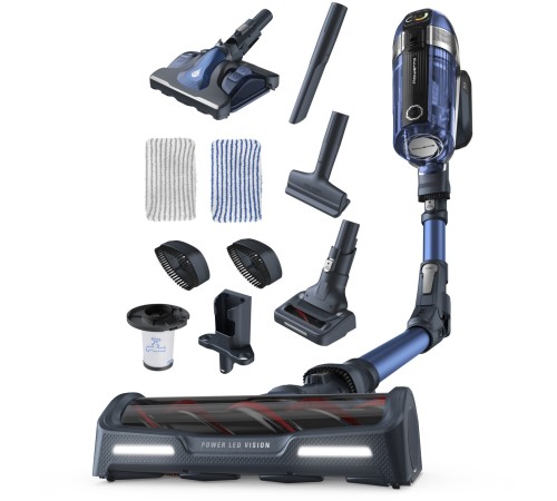 Пылесос ручной Tefal X-Force Flex 11.60 Aqua TY9890WO синий/серый