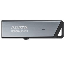 Флешка USB (Type-C) A-Data UE800 256ГБ, USB3.2, серебристый [aeli-ue800-256g-csg]