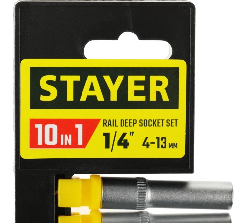 Набор торцевых головок Stayer 27759-H10 в комплекте 10 предметов Набор торцевых головок Stayer 27759-H10 в комплекте 10 предметов