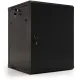 Шкаф коммутационный Hyperline (TWB-2766-SR-RAL9004) настенный 27U 600x600мм пер.дв.стал.лист 2 бок.пан. 60кг черный 1304мм