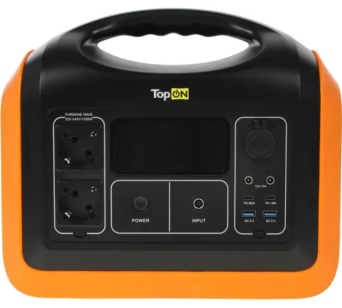 Электростанция портативная TopON TOP-X1200 310000mAh 10A QC3.0/PD3.0 2xUSB черный/оранжевый (103258) Электростанция портативная TopON TOP-X1200 310000mAh 10A QC3.0/PD3.0 2xUSB черный/оранжевый (103258)