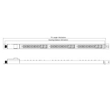 Аксессуар к источникам бесперебойного питания Блок распределения питания Powercom PDU-32AV24-18C3-6C9-3P 18*C13+6*C19, 32A, 1,5U, 3ph (1918812) (PDU-32AV24-18C3-6C9-3P)