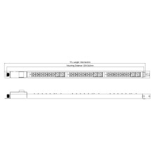 Аксессуар к источникам бесперебойного питания Блок распределения питания Powercom PDU-32AV24-18C3-6C9-3P 18*C13+6*C19, 32A, 1,5U, 3ph (1918812) (PDU-32AV24-18C3-6C9-3P)