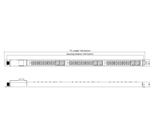 Аксессуар к источникам бесперебойного питания Блок распределения питания Powercom PDU-32AV24-18C3-6C9-3P 18*C13+6*C19, 32A, 1,5U, 3ph (1918812) (PDU-32AV24-18C3-6C9-3P)
