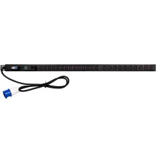 Аксессуар к источникам бесперебойного питания Блок распределения питания Powercom PDU-32AV24-14C3-10C9-1P 14*C13+10*C19, 32A, 1ph (1918825) (PDU-32AV24-14C3-10C9-1P)