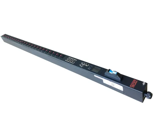 Аксессуар к источникам бесперебойного питания Блок распределения питания Powercom PDU-32AVMS24-14C3-10C9-1P 14*C13+10*C19, 32A, 1 ph (1918841) (PDU-32AVMS24-14C3-10C9-1P)