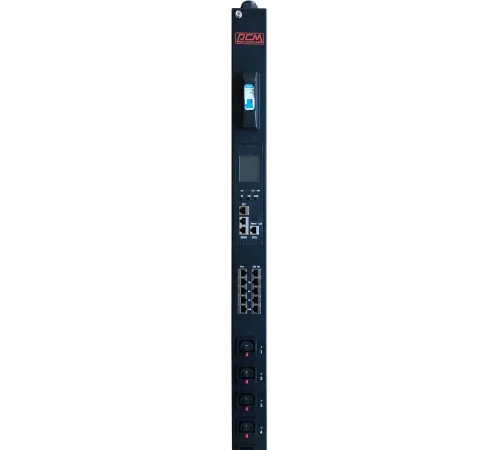 Аксессуар к источникам бесперебойного питания Блок распределения питания Powercom PDU-32AVMS24-14C3-10C9-1P 14*C13+10*C19, 32A, 1 ph (1918841) (PDU-32AVMS24-14C3-10C9-1P)