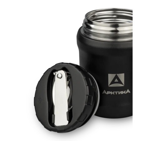 Термос для еды Арктика 311-500 0.5л. черный картонная коробка (311-500/BLACK) Термос для еды Арктика 311-500 0.5л. черный картонная коробка (311-500/BLACK)