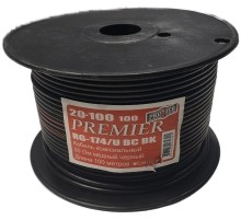 Кабель соединительный антенный Premier 20-100 100м. (катушка:100м) черный (20-100 100)
