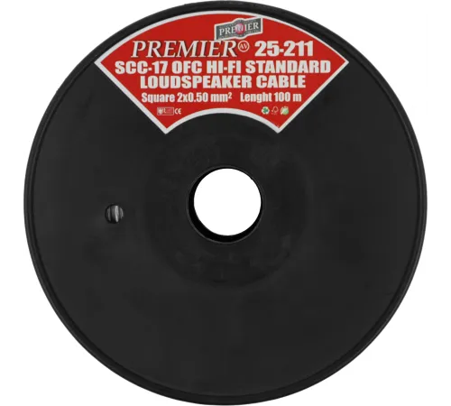 Кабель акустический Premier SCC-17 BC 100м. прозрачный (25-211 100) Кабель акустический Premier SCC-17 BC 100м. прозрачный (25-211 100)