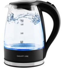 Чайник электрический Galaxy Line GL 0552 1.7л. 2200Вт черный (корпус: стекло)