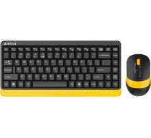 Клавиатура + мышь A4Tech Fstyler FG1110 клав:черный/желтый мышь:черный/желтый USB беспроводная Multimedia (FG1110 BUMBLEBEE)