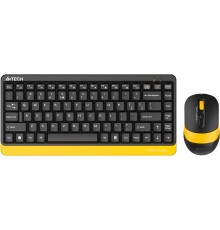 Клавиатура + мышь A4Tech Fstyler FG1110 клав:черный/желтый мышь:черный/желтый USB беспроводная Multimedia (FG1110 BUMBLEBEE)
