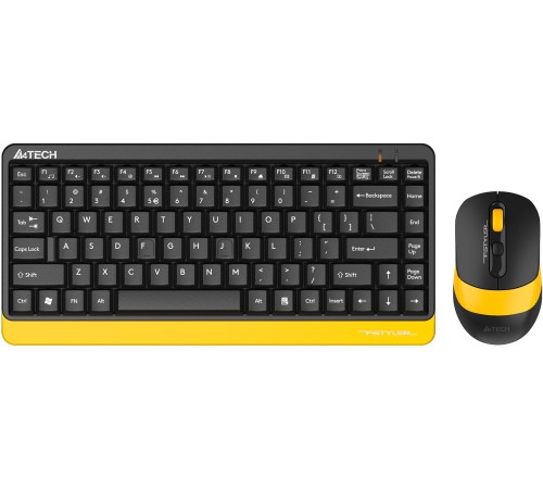 Клавиатура + мышь A4Tech Fstyler FG1110 клав:черный/желтый мышь:черный/желтый USB беспроводная Multimedia (FG1110 BUMBLEBEE) Клавиатура + мышь A4Tech Fstyler FG1110 клав:черный/желтый мышь:черный/желтый USB беспроводная Multimedia (FG1110 BUMBLEBEE)