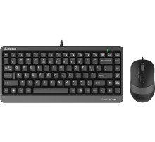 Комплект кл-ра+мышь проводн. A4Tech Fstyler F1110 black/grey USB Multimedia (F1110 GREY)