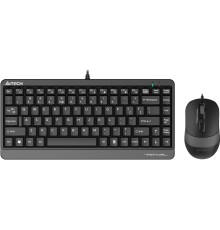 Комплект кл-ра+мышь проводн. A4Tech Fstyler F1110 black/grey USB Multimedia (F1110 GREY)